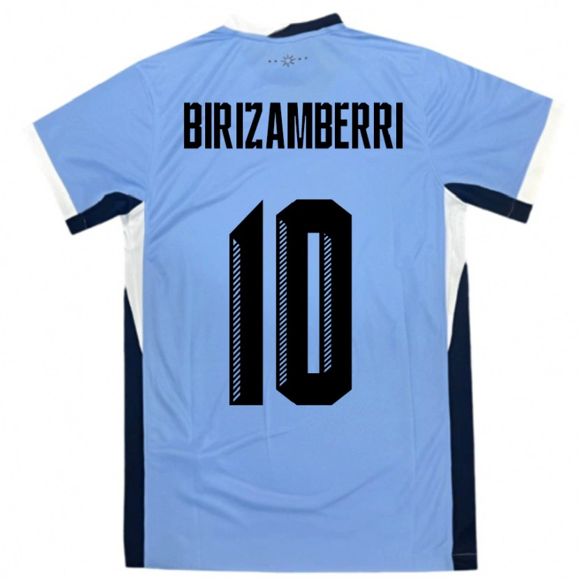 Danxen Kvinder Uruguay Carolina Birizamberri #10 Hvid Sort Hjemmebane Spillertrøjer 24-26 Trøje T-Shirt