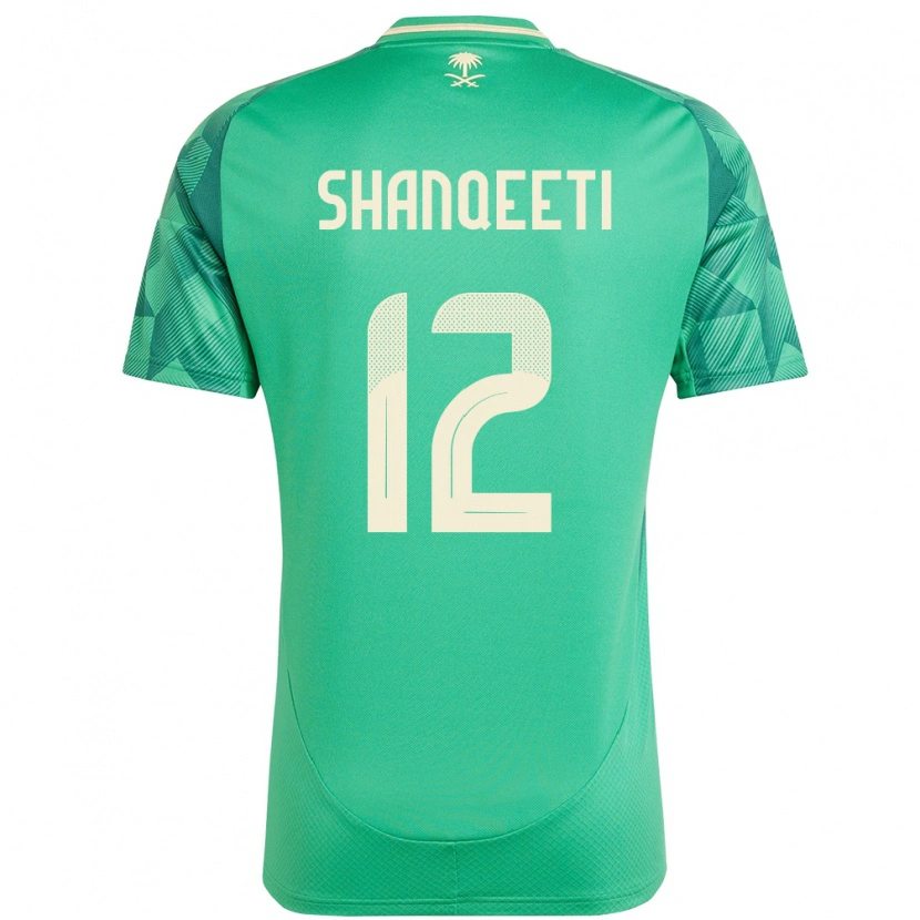 Danxen Kvinder Saudi-Arabien Muhannad Shanqeeti #12 Grøn Hjemmebane Spillertrøjer 24-26 Trøje T-Shirt