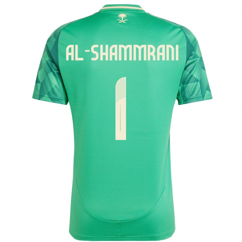 Danxen Kvinder Saudi-Arabien Faisal Al-Shammrani #1 Grøn Hjemmebane Spillertrøjer 24-26 Trøje T-Shirt