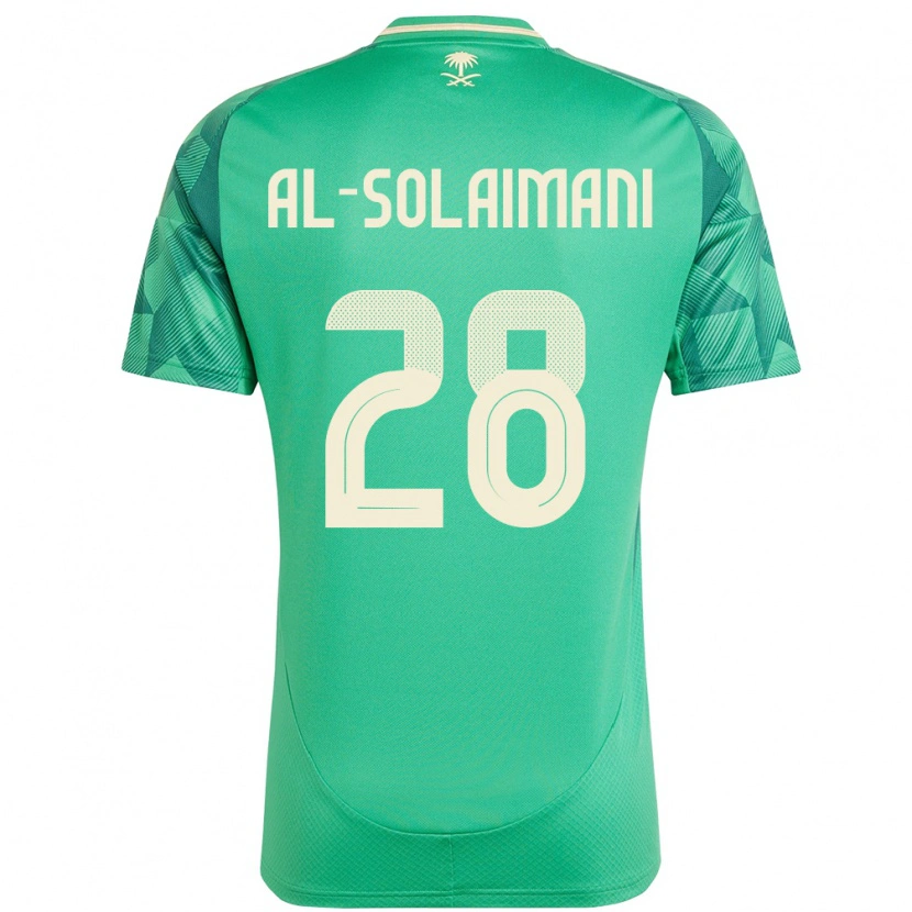 Danxen Kvinder Saudi-Arabien Solaiman Al-Solaimani #28 Grøn Hjemmebane Spillertrøjer 24-26 Trøje T-Shirt