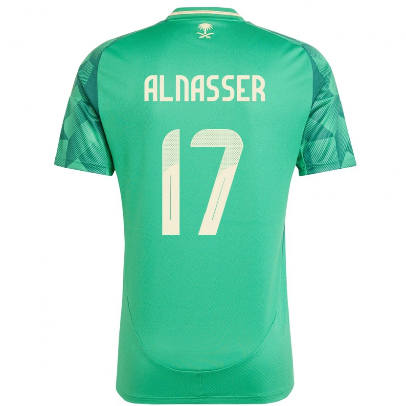Danxen Kvinder Saudi-Arabien Saad Alnasser #17 Grøn Hjemmebane Spillertrøjer 24-26 Trøje T-Shirt