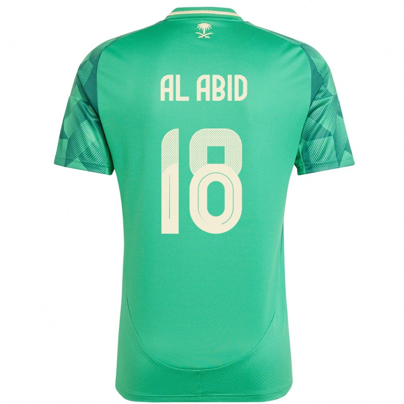 Danxen Kvinder Saudi-Arabien Nawaf Al Abid #18 Grøn Hjemmebane Spillertrøjer 24-26 Trøje T-Shirt