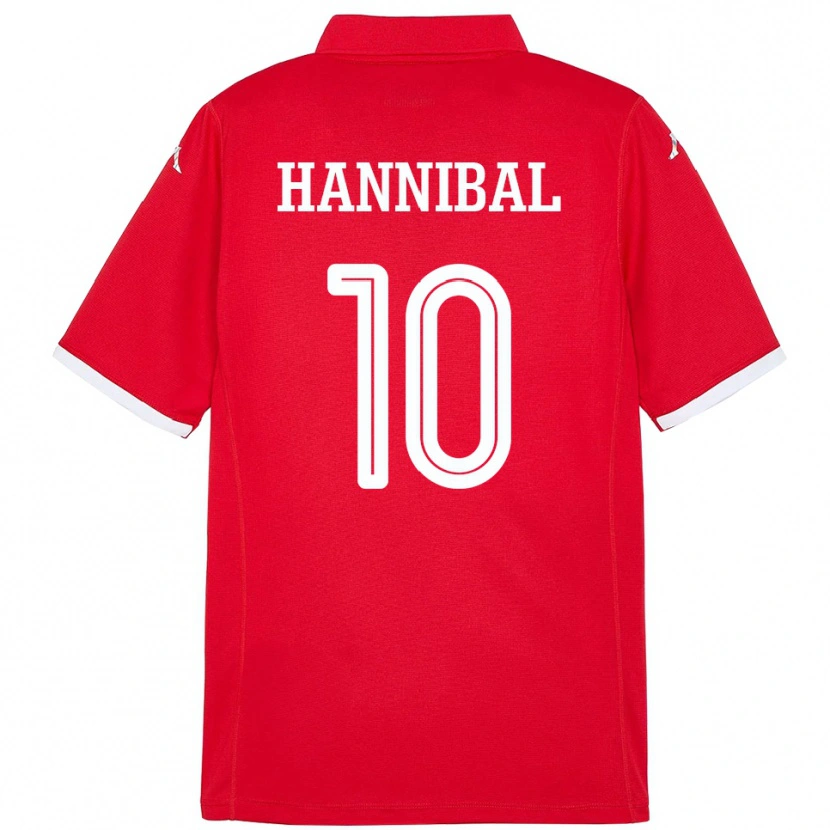Danxen Kvinder Tunesien Hannibal #10 Rød Hjemmebane Spillertrøjer 24-26 Trøje T-Shirt