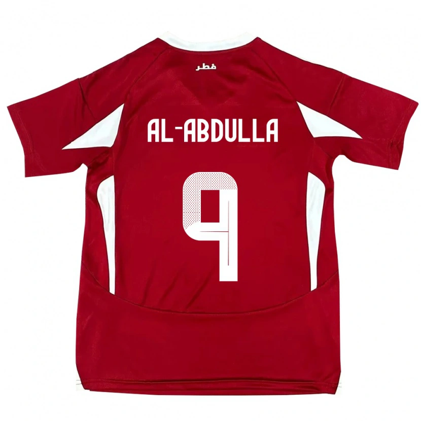 Danxen Kvinder Qatar Rashid Al-Abdulla #9 Rød Hjemmebane Spillertrøjer 24-26 Trøje T-Shirt