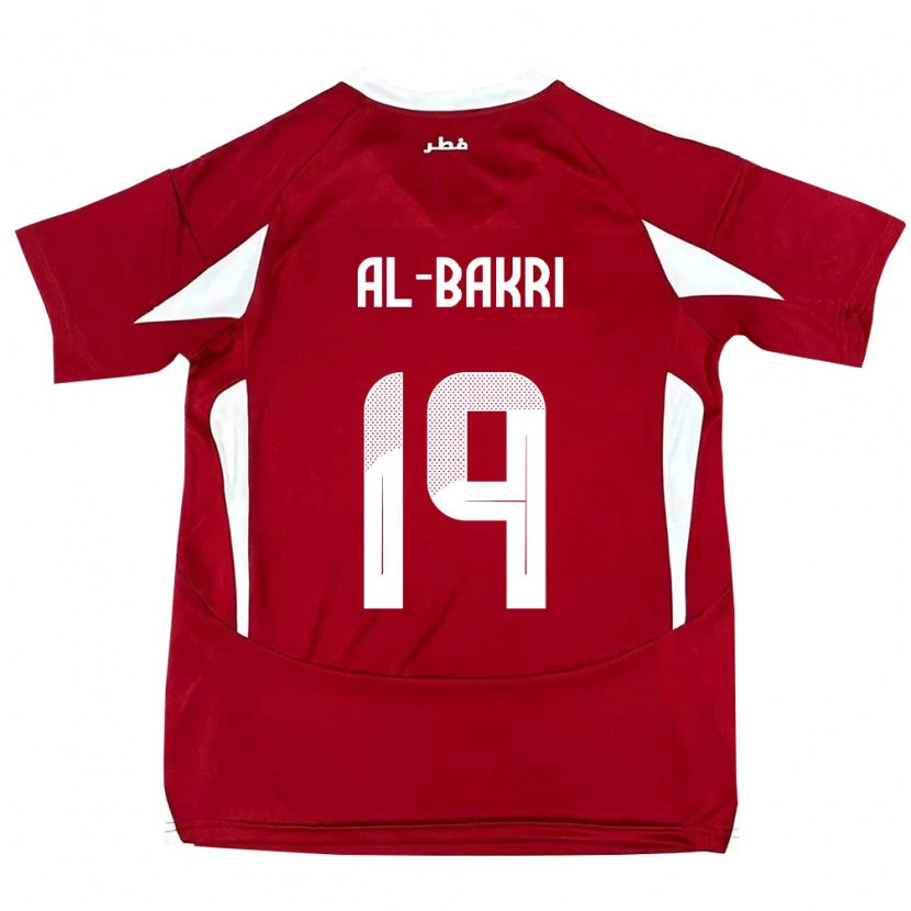 Danxen Kvinder Qatar Abdulaziz Al-Bakri #19 Rød Hjemmebane Spillertrøjer 24-26 Trøje T-Shirt
