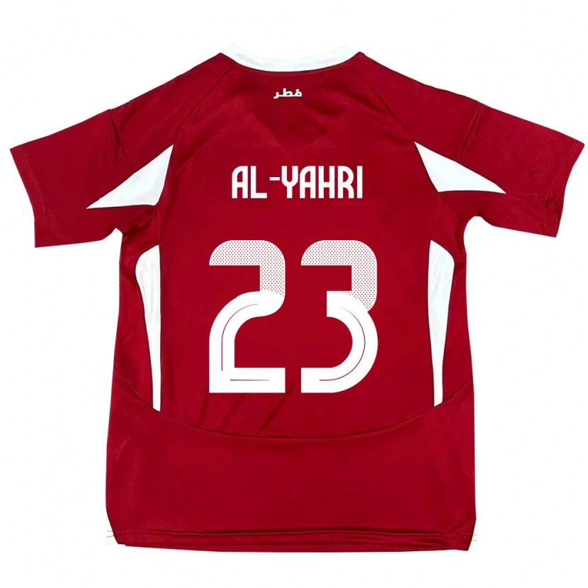 Danxen Kvinder Qatar Nawaf Al-Yahri #23 Rød Hjemmebane Spillertrøjer 24-26 Trøje T-Shirt