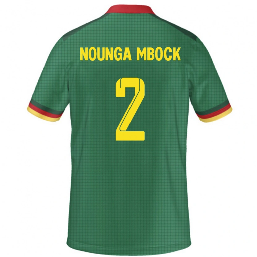 Danxen Kvinder Cameroun Eiffrel Hernandez Nounga Mbock #2 Grøn Hjemmebane Spillertrøjer 24-26 Trøje T-Shirt