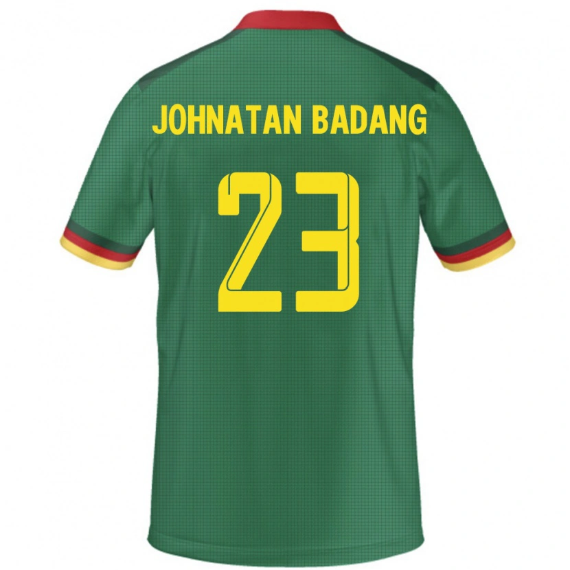 Danxen Kvinder Cameroun Cédric Johnatan Badang #23 Grøn Hjemmebane Spillertrøjer 24-26 Trøje T-Shirt