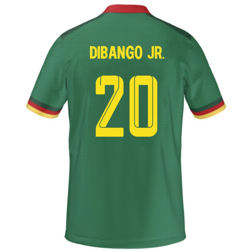 Danxen Kvinder Cameroun Yvan Dibango #20 Grøn Hjemmebane Spillertrøjer 24-26 Trøje T-Shirt