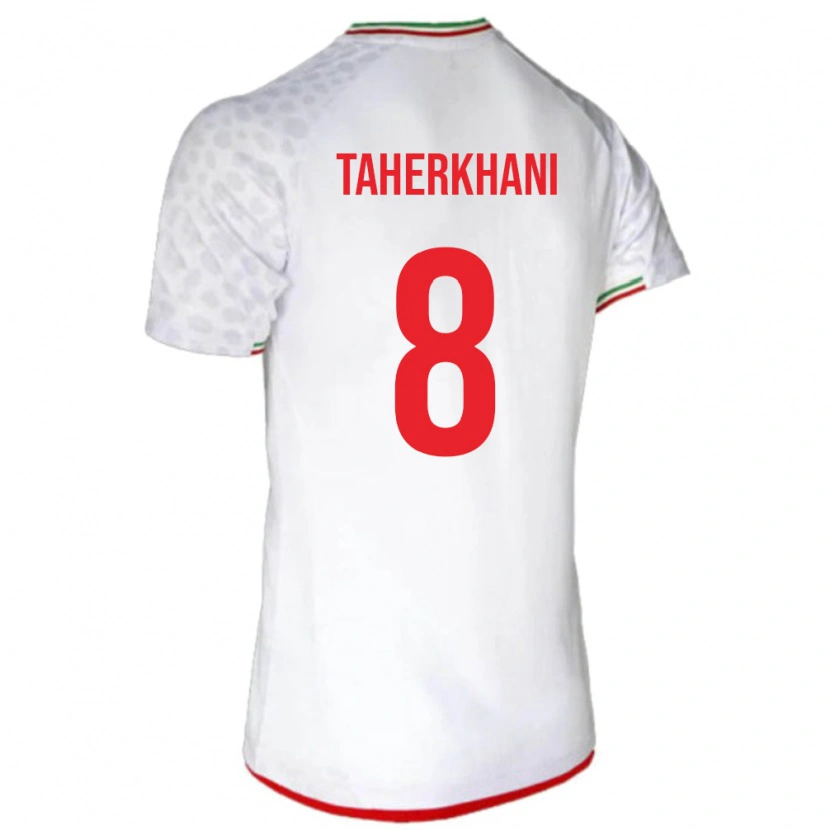 Danxen Kvinder Iran Behnaz Taherkhani #8 Hvid Hjemmebane Spillertrøjer 24-26 Trøje T-Shirt
