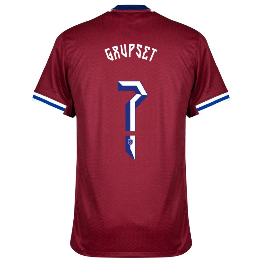 Danxen Kvinder Norge Signe Gaupset #0 Rød Blå Hvid Hjemmebane Spillertrøjer 24-26 Trøje T-Shirt