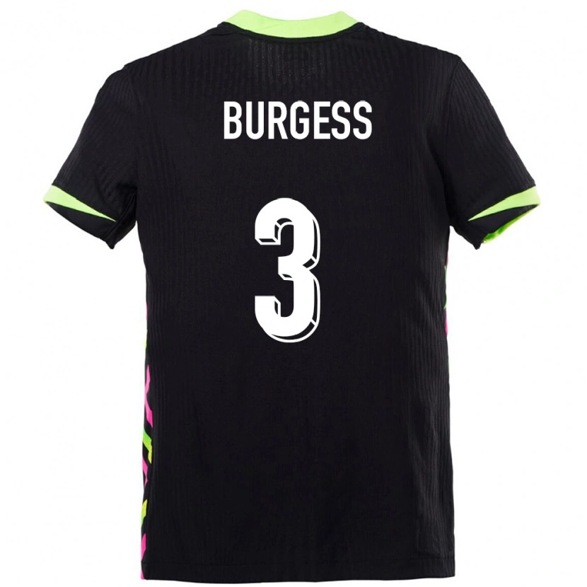 Danxen Kvinder Australien Cameron Burgess #3 Mørkeblå Udebane Spillertrøjer 24-26 Trøje T-Shirt