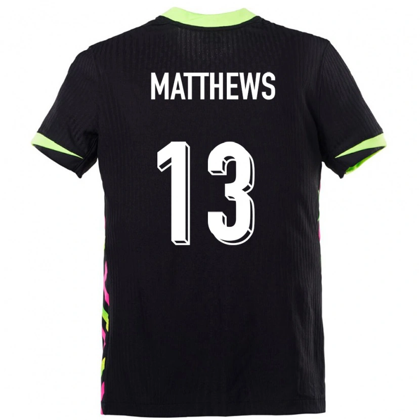 Danxen Kvinder Australien Hayden Matthews #13 Mørkeblå Udebane Spillertrøjer 24-26 Trøje T-Shirt