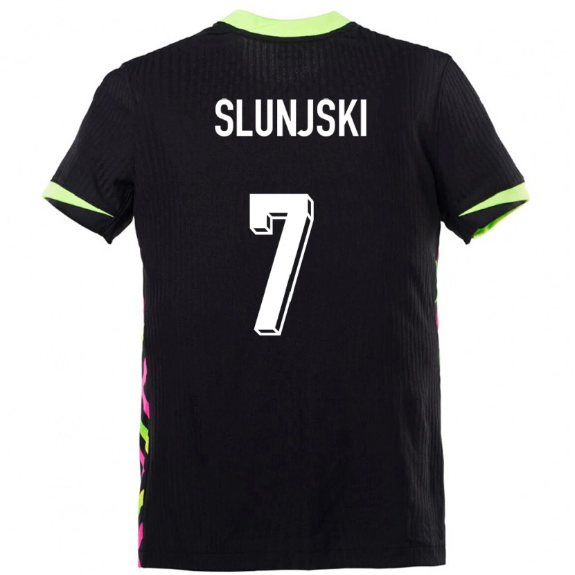 Danxen Kvinder Australien Noah Slunjski #7 Mørkeblå Udebane Spillertrøjer 24-26 Trøje T-Shirt