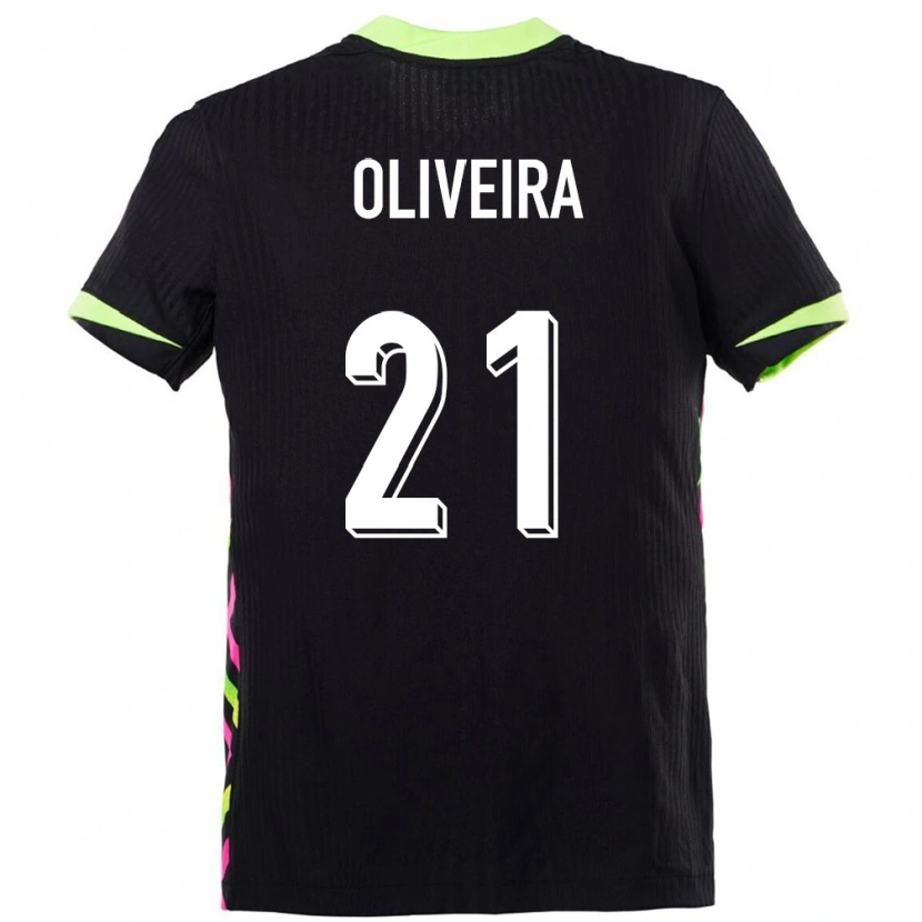 Danxen Kvinder Australien Henrique Oliveira #21 Mørkeblå Udebane Spillertrøjer 24-26 Trøje T-Shirt