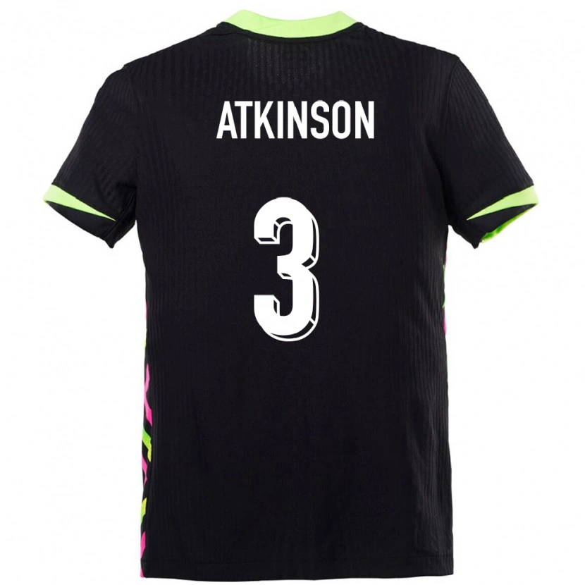 Danxen Kvinder Australien Nathaniel Atkinson #3 Mørkeblå Udebane Spillertrøjer 24-26 Trøje T-Shirt