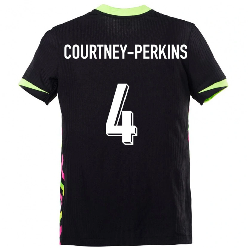 Danxen Kvinder Australien Jordan Courtney Perkins #4 Mørkeblå Udebane Spillertrøjer 24-26 Trøje T-Shirt