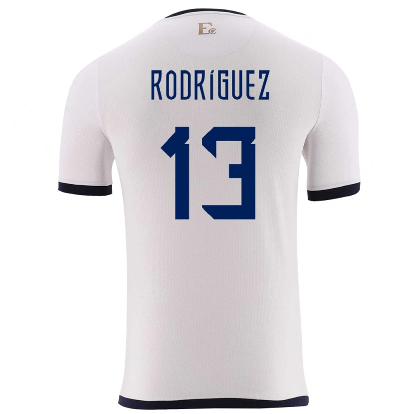 Danxen Kvinder Ecuador Emerson Rodríguez #13 Hvid Udebane Spillertrøjer 24-26 Trøje T-Shirt