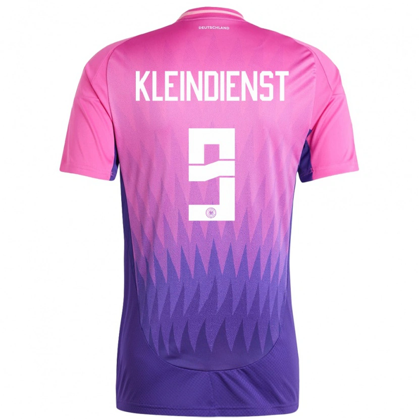 Danxen Kvinder Tyskland Tim Kleindienst #9 Pink Lilla Udebane Spillertrøjer 24-26 Trøje T-Shirt