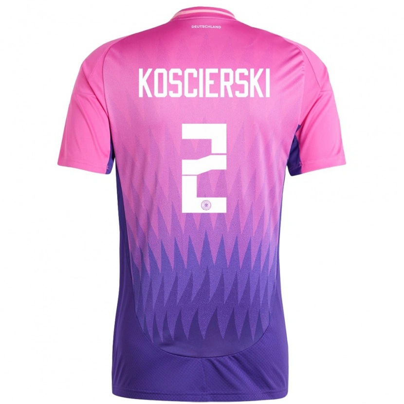Danxen Kvinder Tyskland Kacper Koscierski #2 Pink Lilla Udebane Spillertrøjer 24-26 Trøje T-Shirt