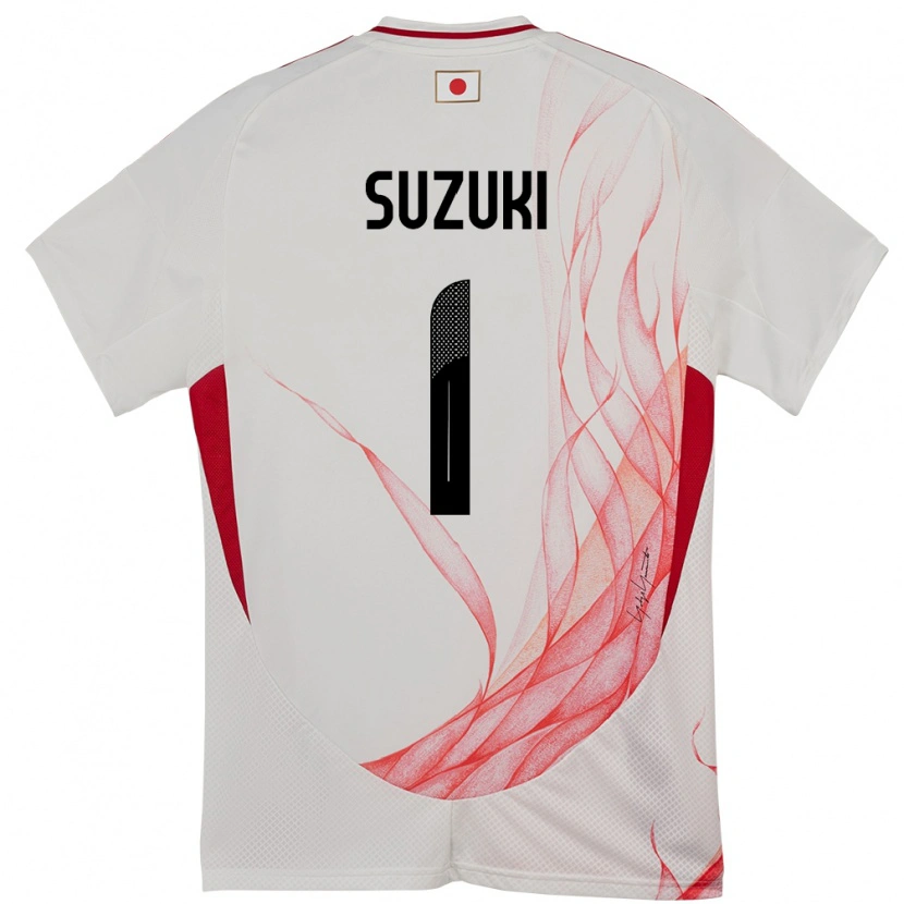 Danxen Kvinder Japan Zion Suzuki #1 Hvid Udebane Spillertrøjer 24-26 Trøje T-Shirt