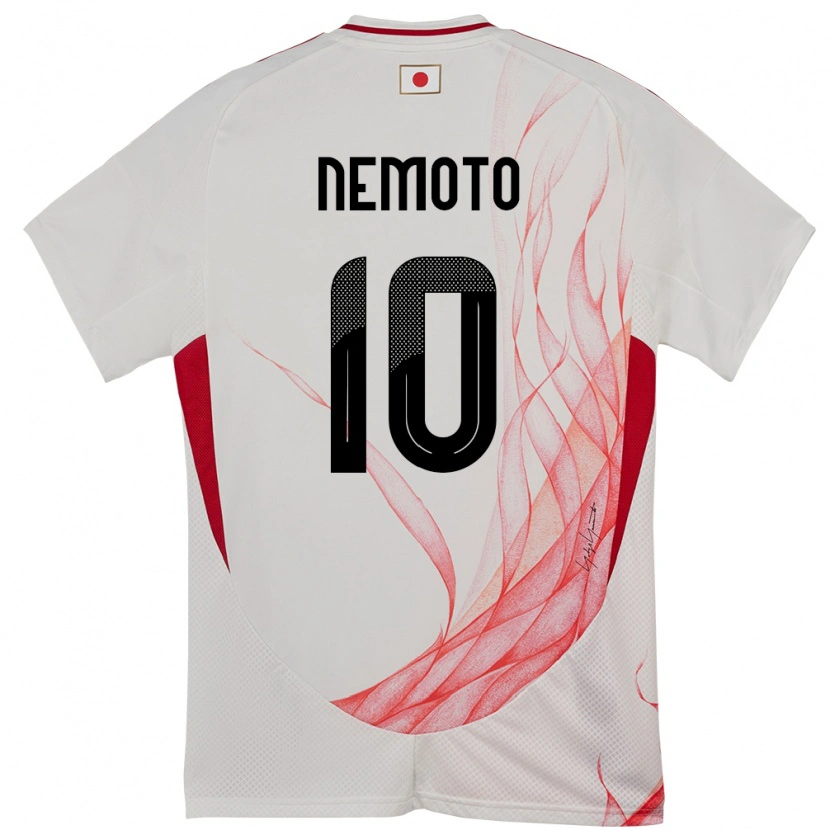 Danxen Kvinder Japan Kotaro Nemoto #10 Hvid Udebane Spillertrøjer 24-26 Trøje T-Shirt