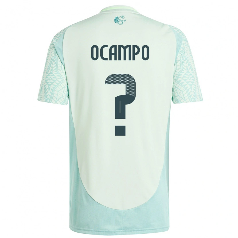 Danxen Kvinder Mexico Johan Ocampo #0 Linen Grøn Udebane Spillertrøjer 24-26 Trøje T-Shirt