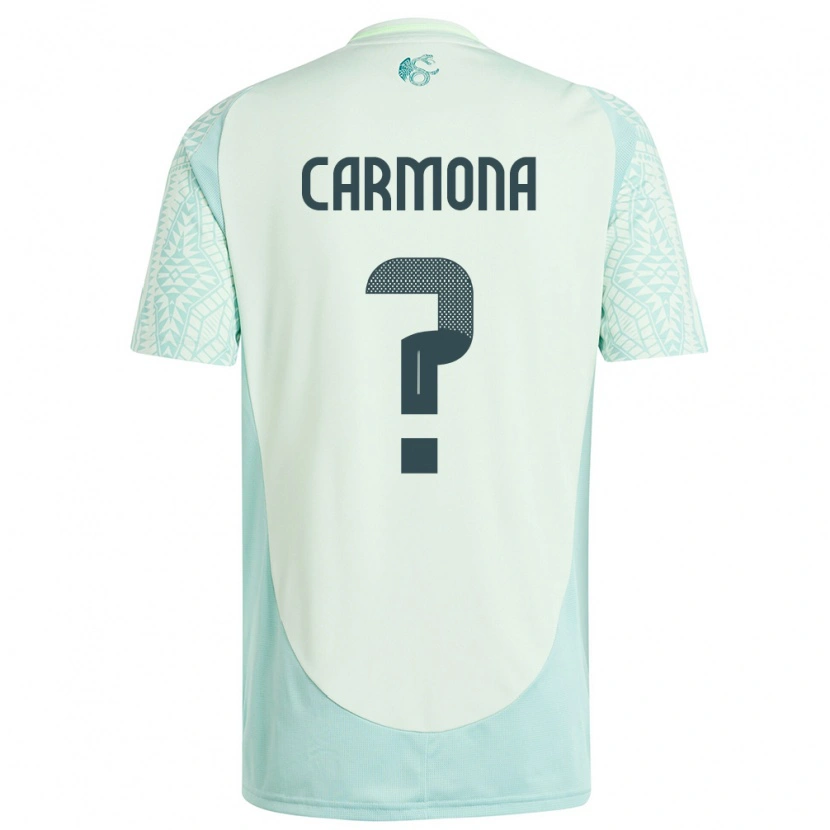Danxen Kvinder Mexico Luis Carmona #0 Linen Grøn Udebane Spillertrøjer 24-26 Trøje T-Shirt