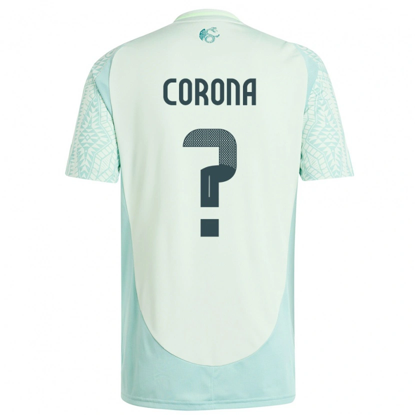 Danxen Kvinder Mexico José Corona #0 Linen Grøn Udebane Spillertrøjer 24-26 Trøje T-Shirt