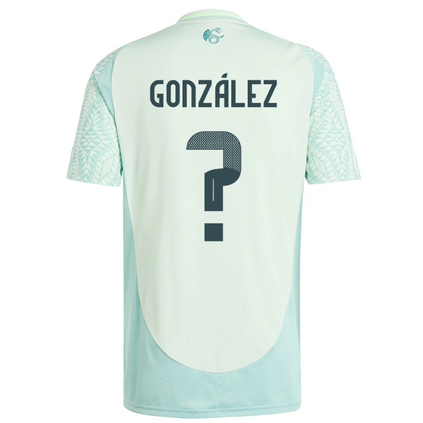 Danxen Kvinder Mexico Julio González #0 Linen Grøn Udebane Spillertrøjer 24-26 Trøje T-Shirt