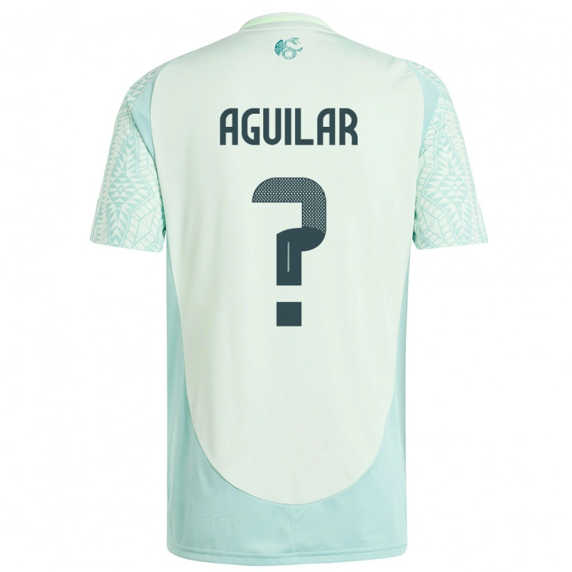 Danxen Kvinder Mexico Alexander Aguilar #0 Linen Grøn Udebane Spillertrøjer 24-26 Trøje T-Shirt