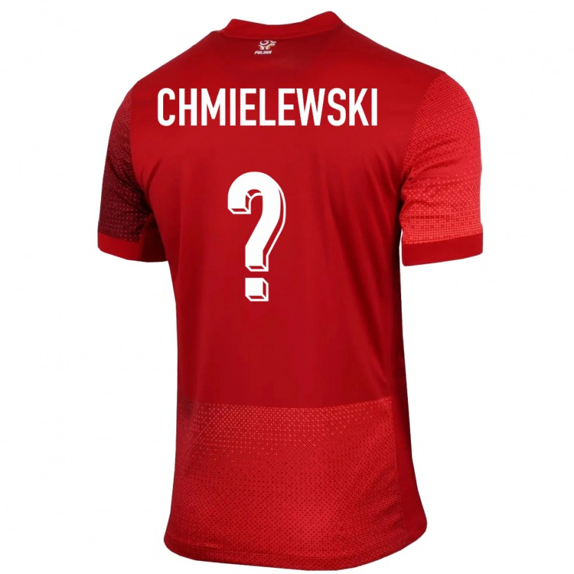 Danxen Kvinder Polen Jakub Chmielewski #0 Rød Udebane Spillertrøjer 24-26 Trøje T-Shirt