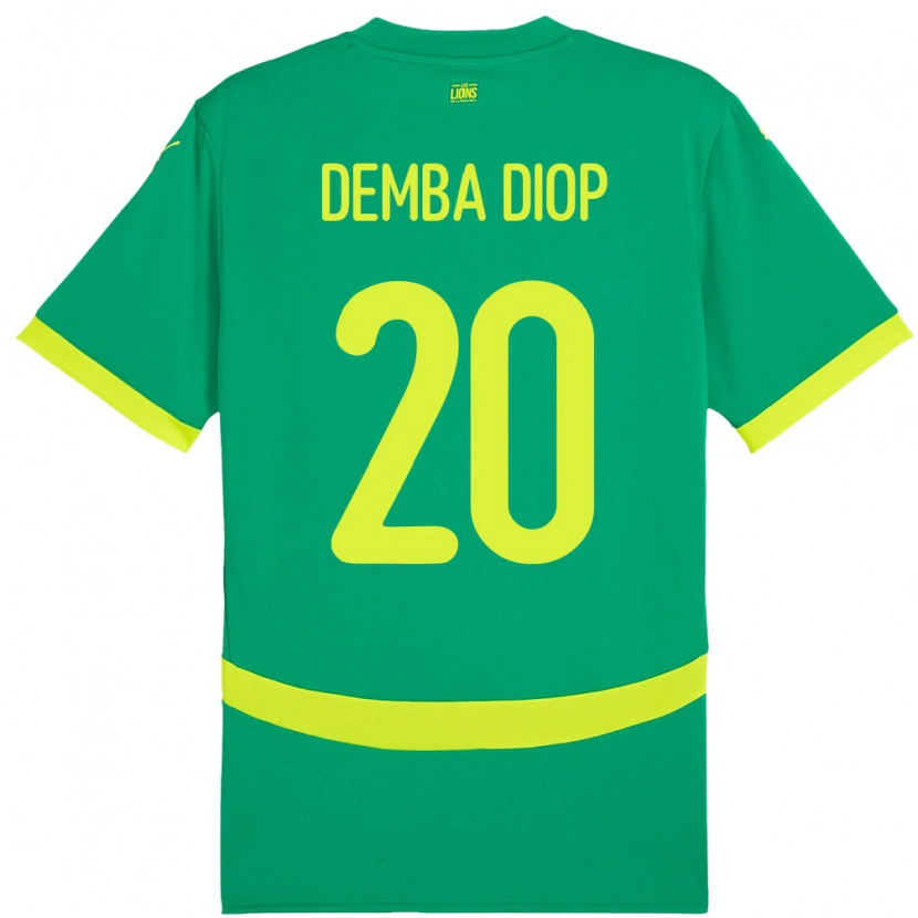Danxen Kvinder Senegal Pape Demba Diop #20 Grøn Udebane Spillertrøjer 24-26 Trøje T-Shirt