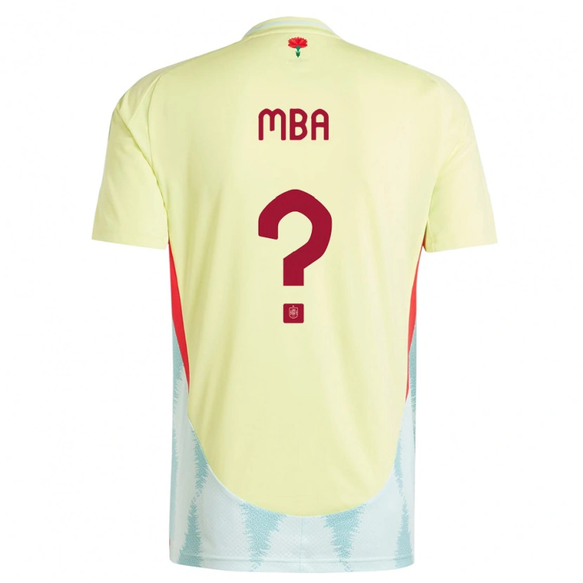 Danxen Kvinder Spanien Ruslan Mba #0 Gul Udebane Spillertrøjer 24-26 Trøje T-Shirt