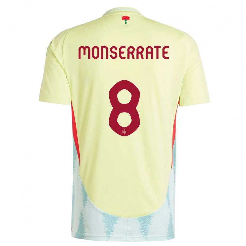 Danxen Kvinder Spanien Jano Monserrate #8 Gul Udebane Spillertrøjer 24-26 Trøje T-Shirt
