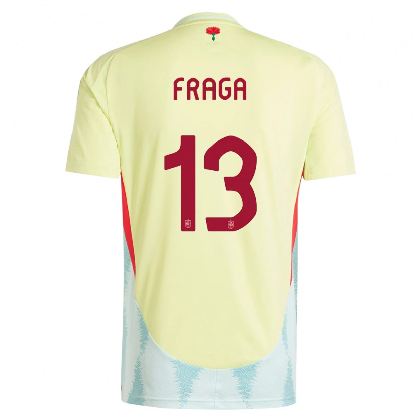 Danxen Kvinder Spanien Aitor Fraga #13 Gul Udebane Spillertrøjer 24-26 Trøje T-Shirt