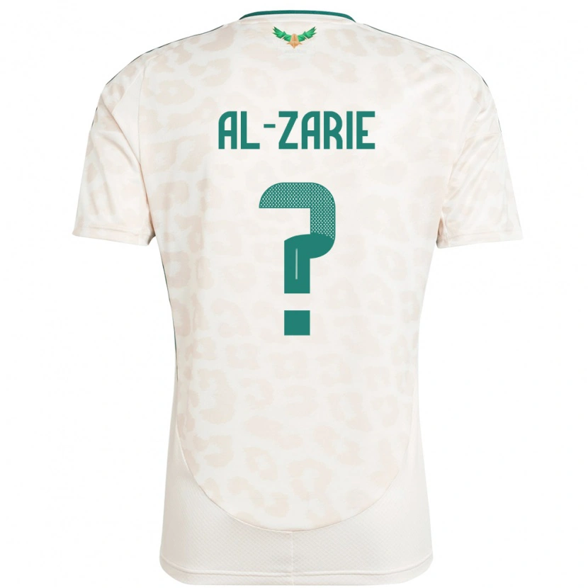 Danxen Kvinder Saudi-Arabien Hussain Al-Zarie #0 Hvid Udebane Spillertrøjer 24-26 Trøje T-Shirt