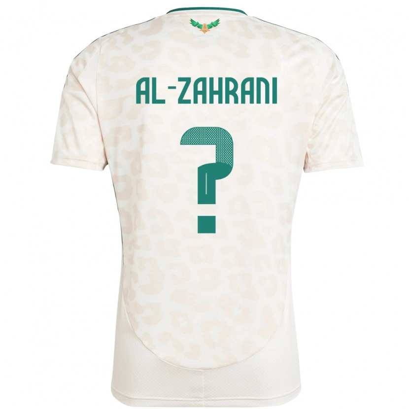 Danxen Kvinder Saudi-Arabien Anas Al-Zahrani #0 Hvid Udebane Spillertrøjer 24-26 Trøje T-Shirt