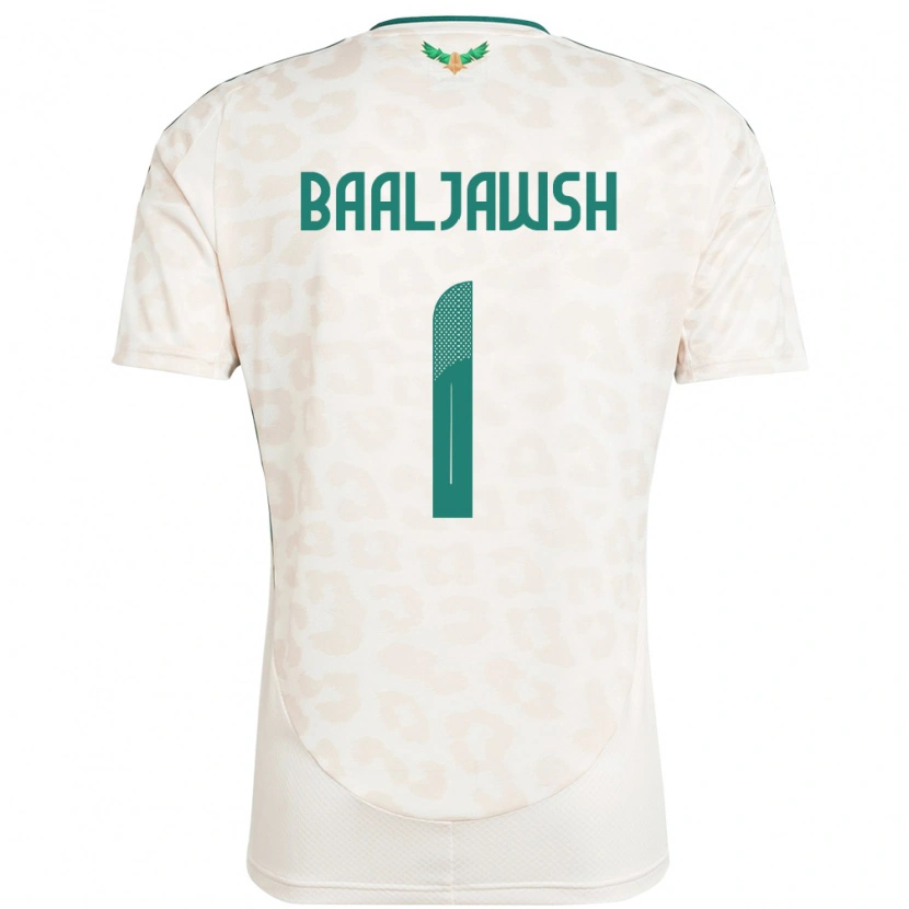 Danxen Kvinder Saudi-Arabien Turki Baaljawsh #1 Hvid Udebane Spillertrøjer 24-26 Trøje T-Shirt