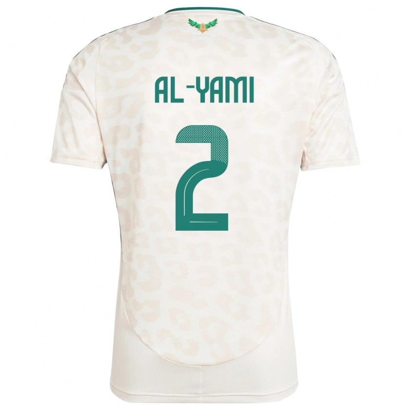 Danxen Kvinder Saudi-Arabien Marwan Al-Yami #2 Hvid Udebane Spillertrøjer 24-26 Trøje T-Shirt