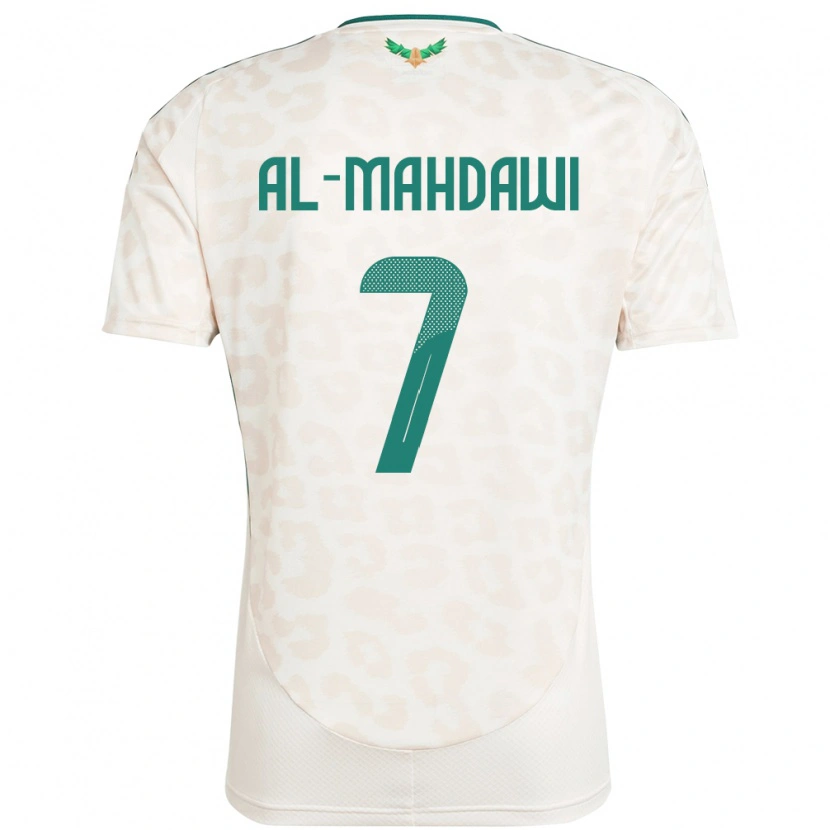 Danxen Kvinder Saudi-Arabien Ali Al-Mahdawi #7 Hvid Udebane Spillertrøjer 24-26 Trøje T-Shirt