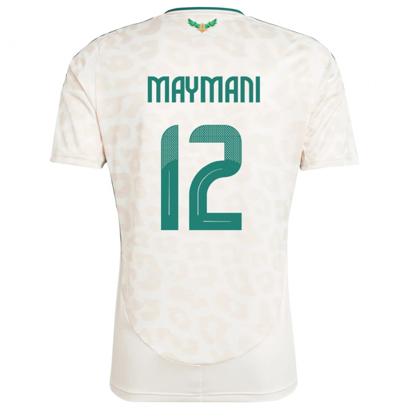 Danxen Kvinder Saudi-Arabien Ammar Maymani #12 Hvid Udebane Spillertrøjer 24-26 Trøje T-Shirt
