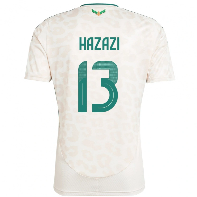 Danxen Kvinder Saudi-Arabien Bassam Hazazi #13 Hvid Udebane Spillertrøjer 24-26 Trøje T-Shirt