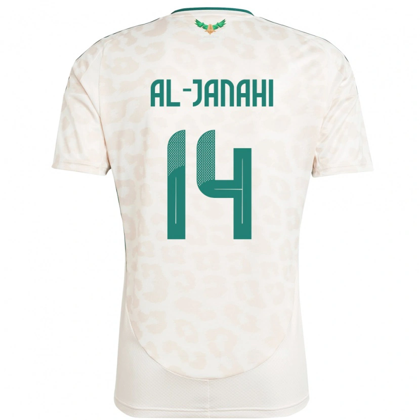 Danxen Kvinder Saudi-Arabien Nawaf Al-Janahi #14 Hvid Udebane Spillertrøjer 24-26 Trøje T-Shirt