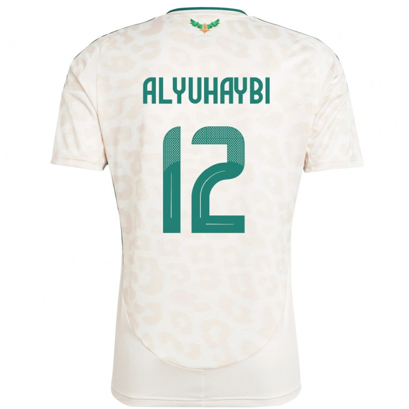 Danxen Kvinder Saudi-Arabien Ammar Alyuhaybi #12 Hvid Udebane Spillertrøjer 24-26 Trøje T-Shirt