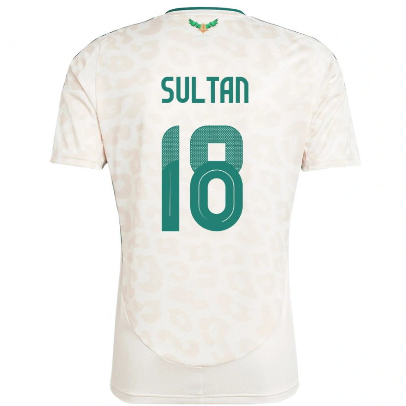 Danxen Kvinder Saudi-Arabien Qasim Sultan #18 Hvid Udebane Spillertrøjer 24-26 Trøje T-Shirt