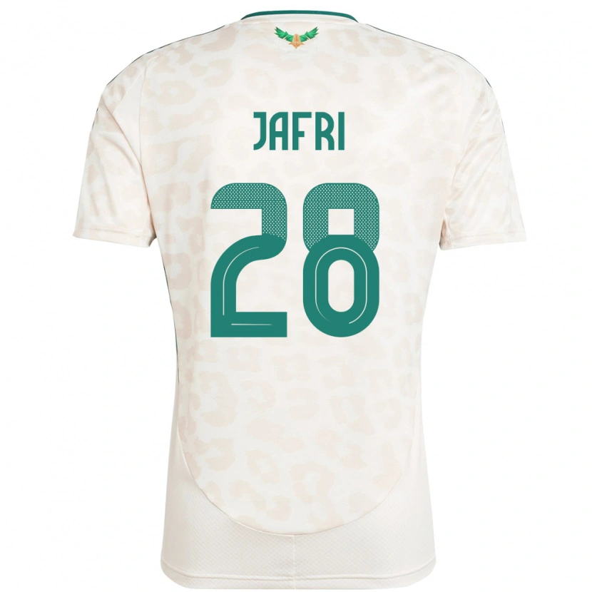 Danxen Kvinder Saudi-Arabien Farah Jafri #28 Hvid Udebane Spillertrøjer 24-26 Trøje T-Shirt