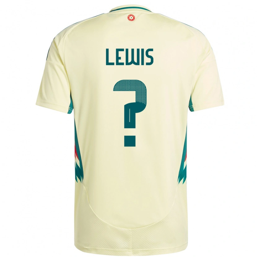 Danxen Kvinder Wales Bobby Lewis #0 Beige Gul Udebane Spillertrøjer 24-26 Trøje T-Shirt