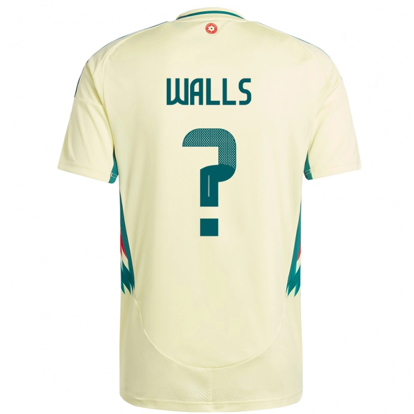 Danxen Kvinder Wales Archie Walls #0 Beige Gul Udebane Spillertrøjer 24-26 Trøje T-Shirt