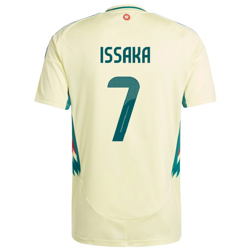 Danxen Kvinder Wales Freddie Issaka #7 Beige Gul Udebane Spillertrøjer 24-26 Trøje T-Shirt